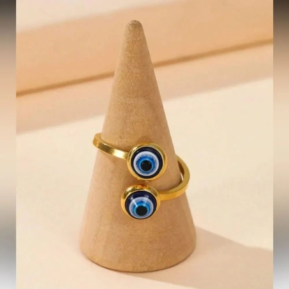 Gold Evil Eye Ring A1525